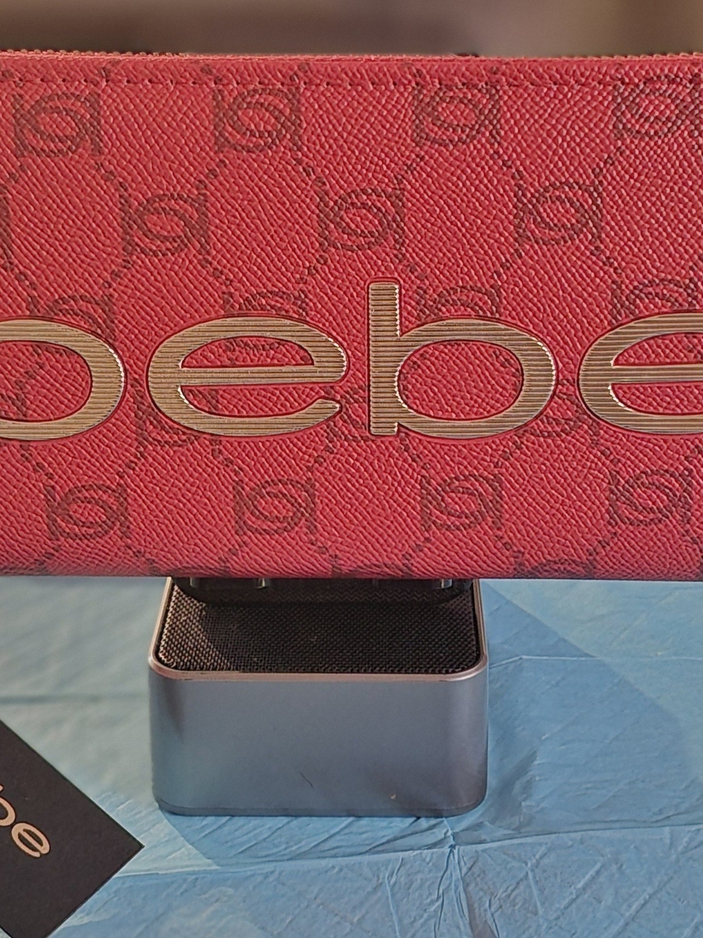 bebe Red Signature Logo Wallet with Metallic Accent - Picture 5 of 5